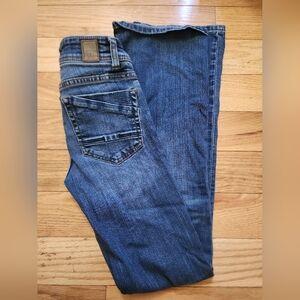 BKE Audrey Denim Straight Jeans in Indigo